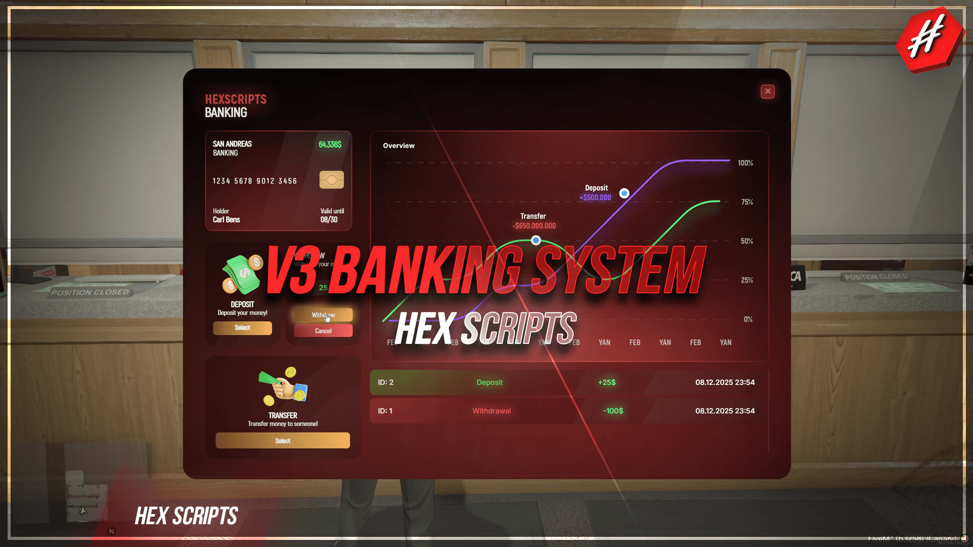 [ESX] HEX BANKING SYSTEM V3