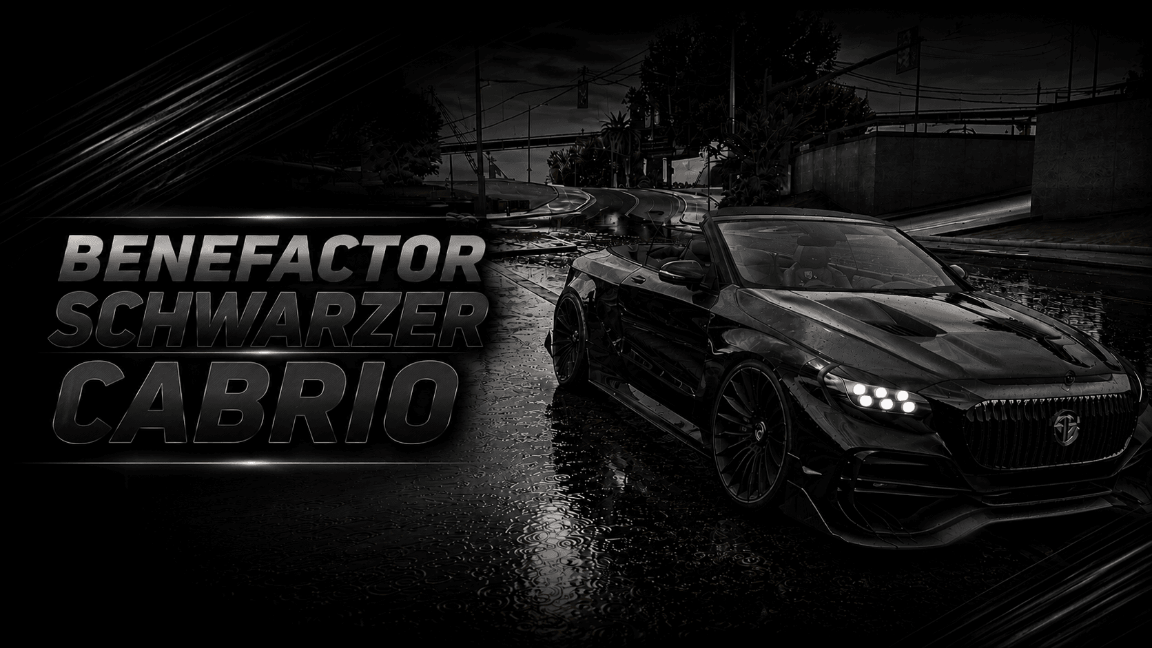 Most Wanted Schwarzer Cabrio
