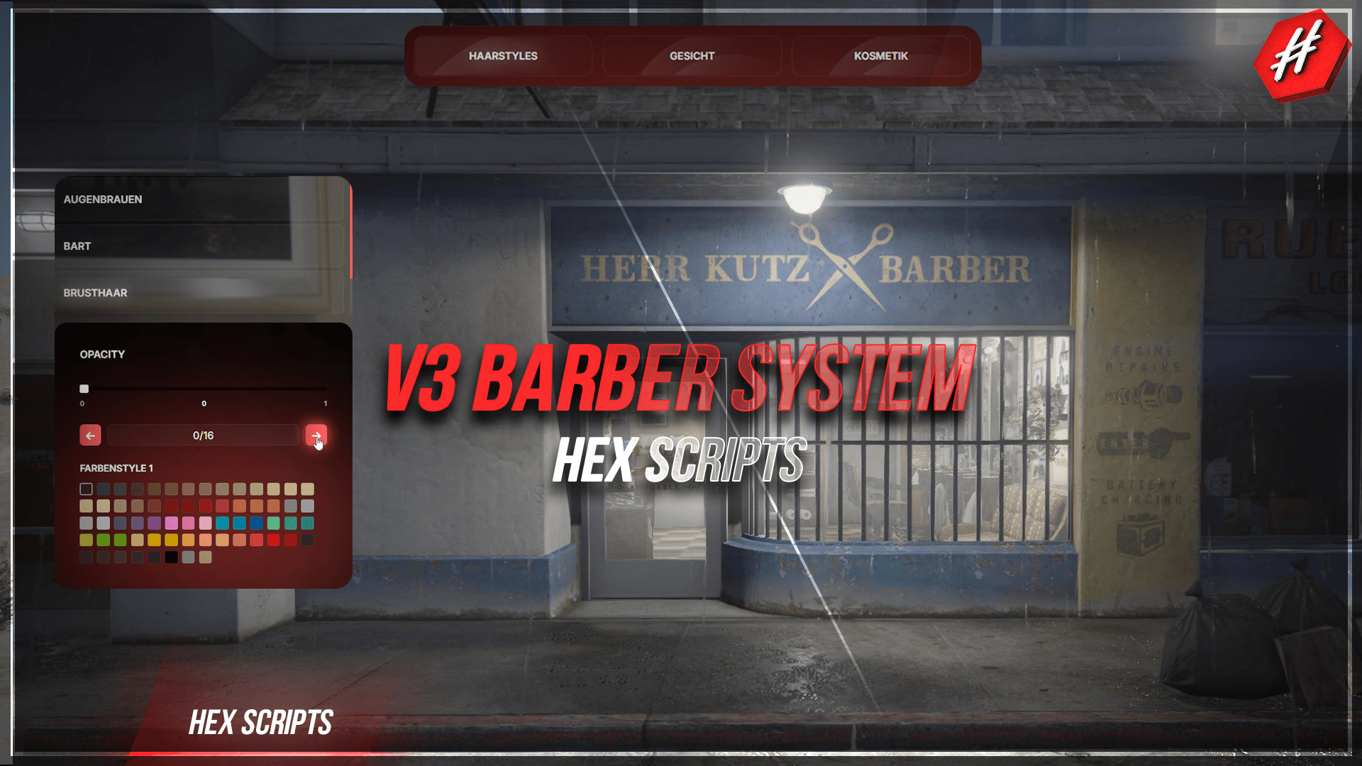 [ESX] HEX BARBERSHOP V3